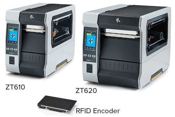 Przemysłowe drukarki/kodery RFID serii Zebra ZT600