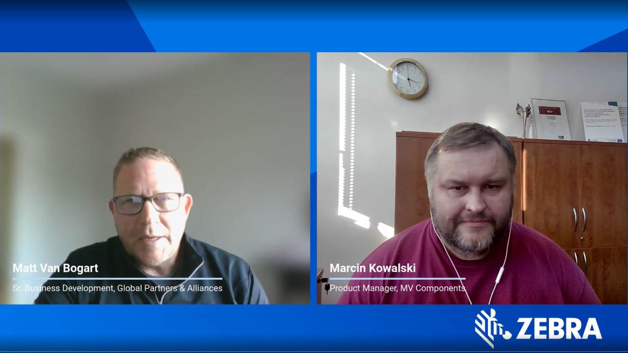 Matt Van Bogart from Zebra and Marcin Kowalski from Avicon Vision Systems talk during the latest episode of the Industrial Automation Insider 